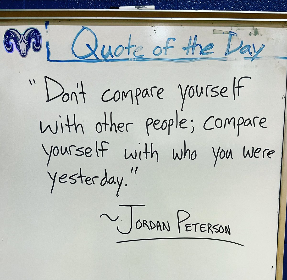 Be better today than you were yesterday &amp; be better tomorrow than you were today.