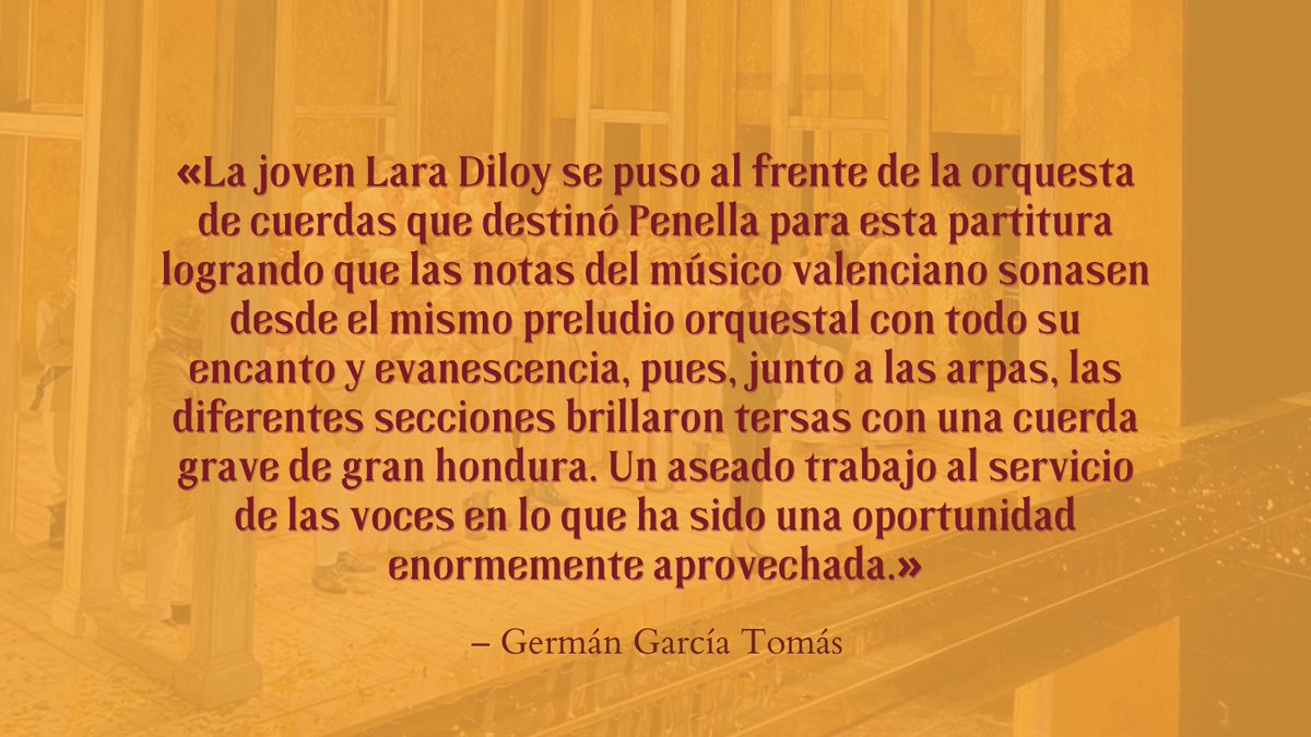 miguelgaldon's tweet photo. "Oportuno preciosismo" de @GermanGTomas para @mundoclasico destaca la labor de todo el elenco de #DonGilDeAlcalá en el @TeatroZarzuela. Mención especial para @laradiloy que dirigió musicalmente la representación.
👏👏👏
https://t.co/LCSzfz0nF1 https://t.co/Xp2UATQwPj