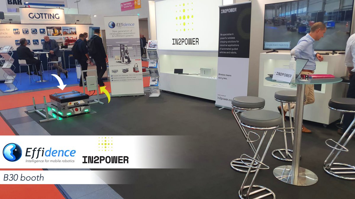 effidence's tweet photo. ✔Let’s meet📍B30 booth with #EffiBOT-XS and its powerful wireless charging system @in_2_power !
#fair #exhibition #event #AMR #AGV #Logimat2022 https://t.co/dpL4hS37Zv
