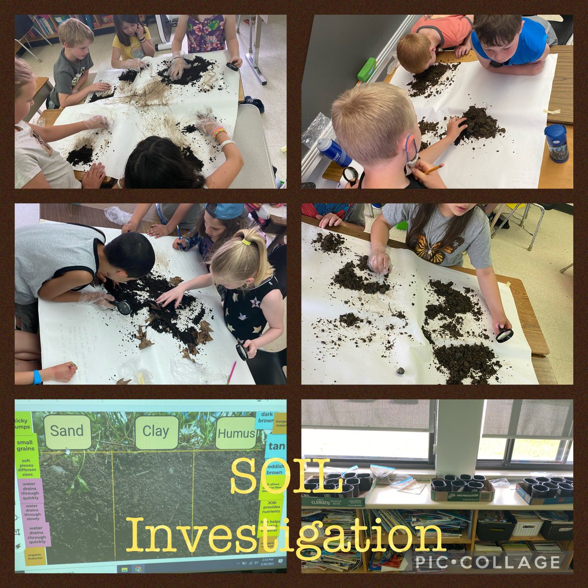 Gr. 3s investigate what type of soil they have and what it feels, looks and smells like 😝 what did they find…how did they describe it ? <a href="/PineGlenPS/">Pine Glen PS</a>