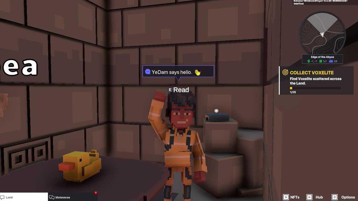 TonyYedam's tweet photo. @TheSandboxGame The yellow duck!! https://t.co/PQDZcqvPRJ
