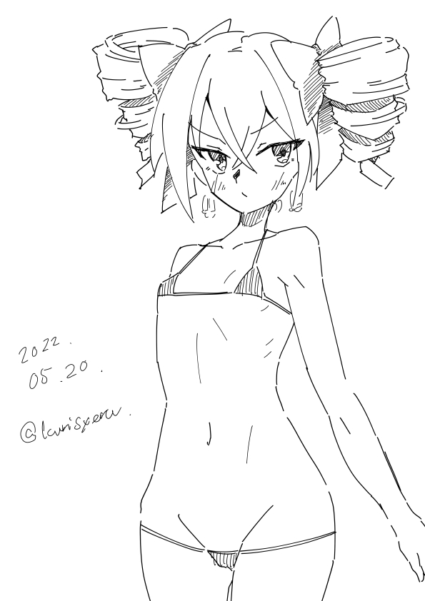 #今月描いた絵を晒そう 
落書きしかしてない
…こいつ、いつも落書きしかしてないなぁ 