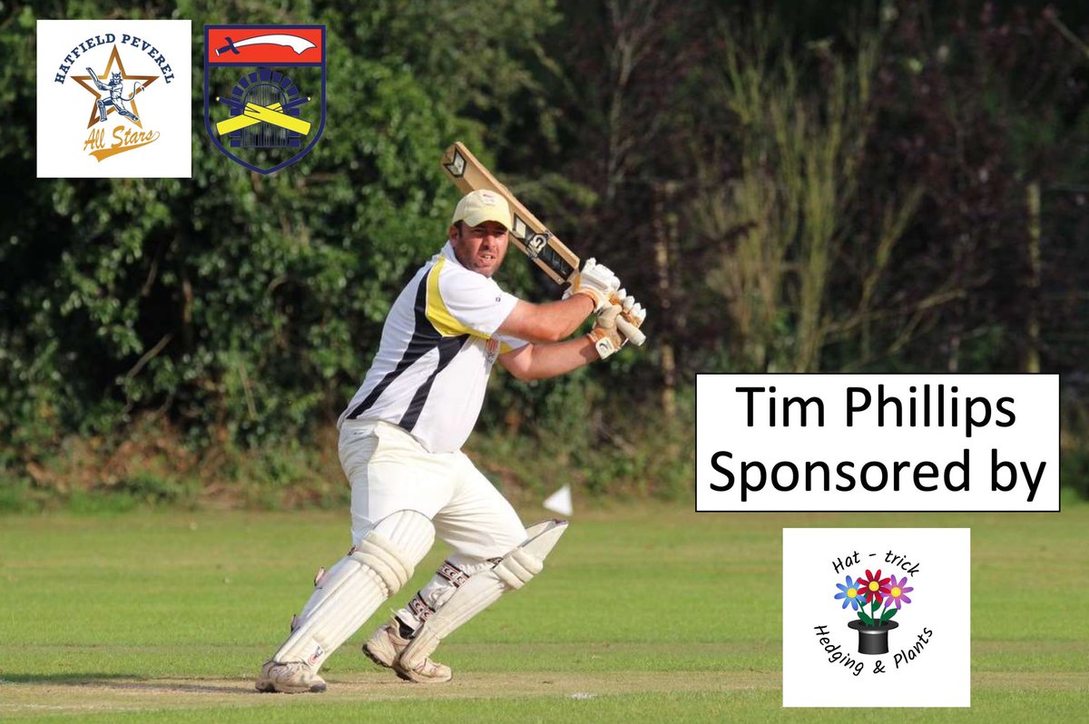 💥PLAYER SPONSORSHIP💥 

Thank you Hat-Trick Hedging &amp; Plants for sponsoring Tim Phillips 💪  

Another sponsor through <a href="/snapsponsorship/">SNAP Sponsorship</a> 🔥

#💪 #hatfieldpeverelcricketclub #HPCC #ALLSTARS #uptheallstars #HPCCALLSTARS  ##uptheallstars #cricket #playstraightbegreat #cricket