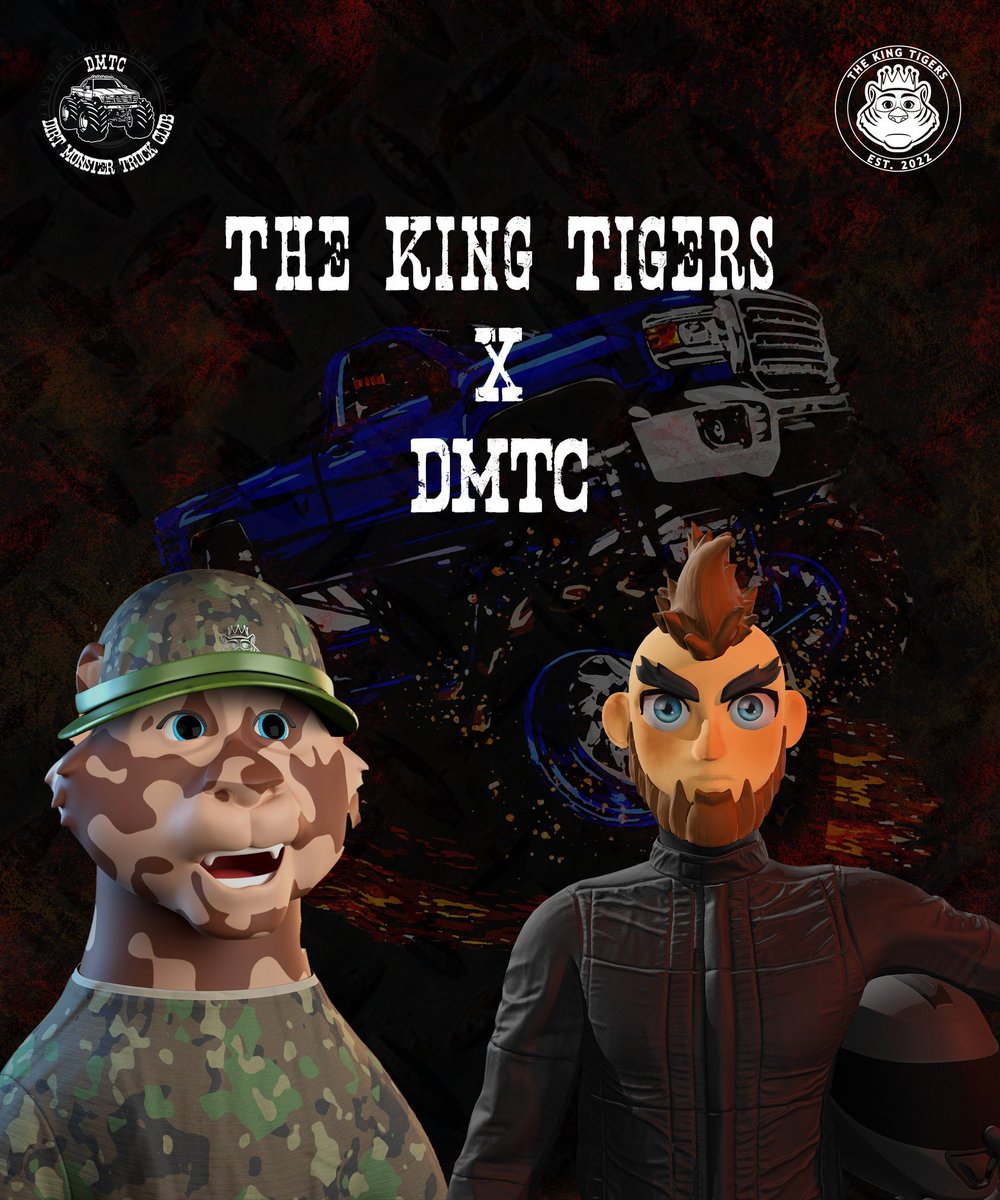 TheKingTigerz's tweet photo. 🔥The King Tigers x DirtMonster TC🔥

We have collaborated with @DirtMonsterTC to giveaway 3 WL Spots for their upcoming mint! 💪🏻

To join:
🛞Follow @TheKingTigerz 
🛞Follow @DirtMonsterTC 
🛞Like &amp; RT
🛞Tag 3 #CNFT friends

Ends in 48hrs! ⏱

#CNFTGiveaway #CNFTs #NFTGiveaway https://t.co/RdZuSiNKx3