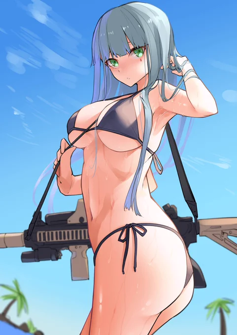 #今月描いた絵を晒そう 
露出度高め 