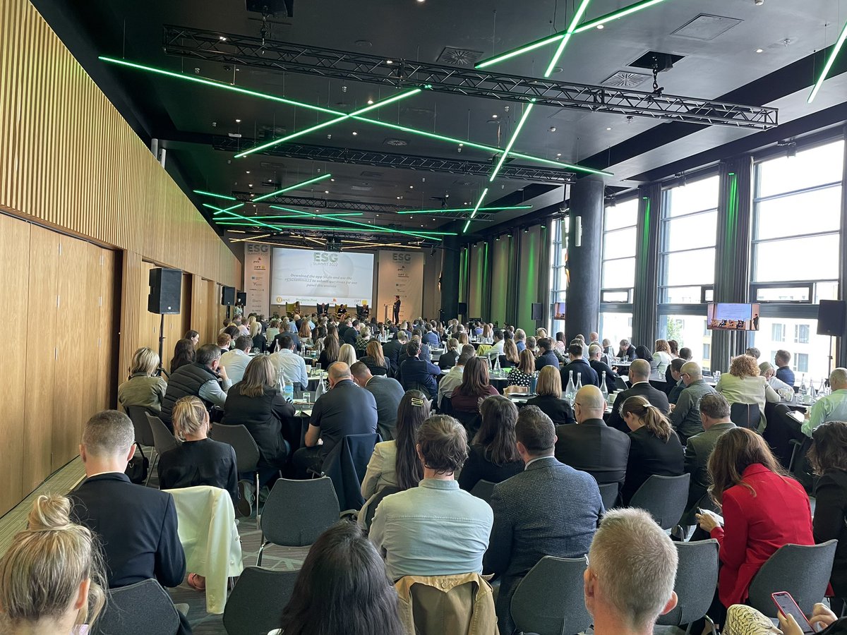 Standing room only at the #ESGSummit22 in <a href="/CrokePark/">Croke Park</a> ..the penny is finally dropping on the importance of #Sustainability