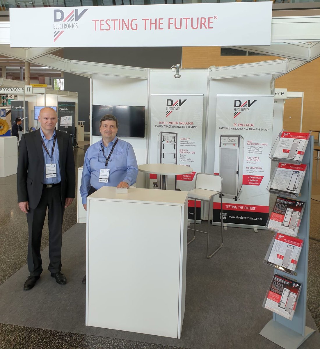 dvelectronics's tweet photo. Join us at the Electric &amp; Hybrid Aerospace Technology Symposium (Booth 335). Talk to us to see how D&amp;V Electronics can help you with your Inverter, E-Motor, DC/DC, and DC Components/systems testing needs. Ask us about D&amp;V’s contract testing services.
#DVElectronics
#EHATS https://t.co/vzDO6REfgL