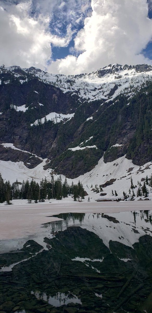 2301_rahul's tweet photo. #watermelonsnow at Heather lake #heatherlake #pnw @OPB @WWU https://t.co/pcqvXpJ1FI