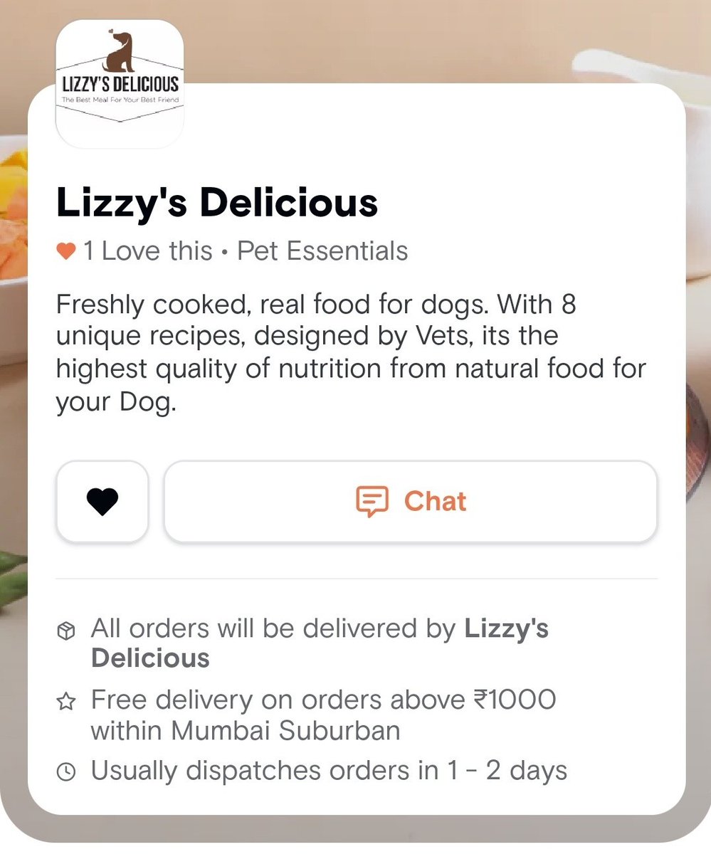 LizzysDelicious's tweet photo. We're super excited to announce that Lizzy's Delicious is now available on Swiggy Minis: https://t.co/6BabMFG6pe
All your pooch's favourite recipes, now available on the same app where you order your food 😊
Got a question? DM us here or on Insta: https://t.co/a4hVaiYdT2 https://t.co/PGHKYEBY1U