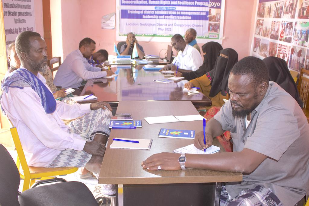 TIDES76's tweet photo. Dangoroyo district administration and council members have been trained in management, leadership and conflict resolution.The series of trainings are aimed at capacitating duty bearers in delivering their mandates.
@DiakoniaSomalia @SwedeninSomalia @Munajaabir @MOIFAD @UNDPSomali https://t.co/fNaz9ksqvH