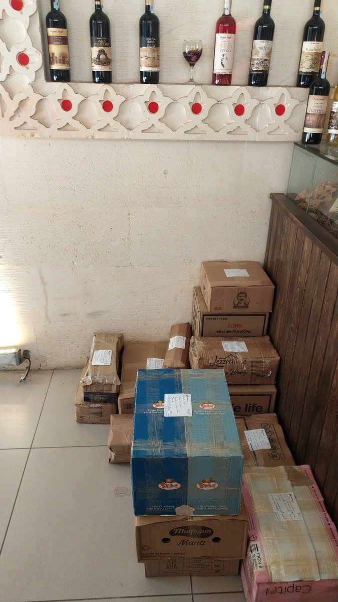 Yola çıkmaya hazır kargolarınız değerli müşterilerimiz 🍷🍷