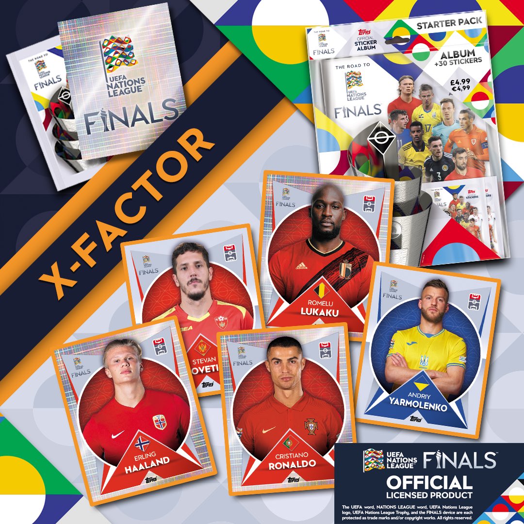 Topps The Road to UEFA Nations League Finals Stickers 2022 BUY 4 GET 10 FREE 