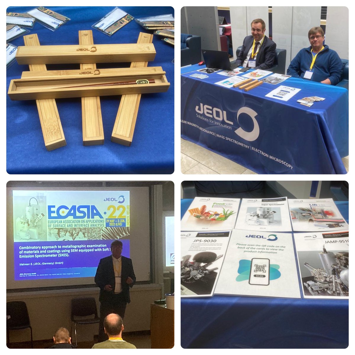 JEOLEUROPE's tweet photo. It is great to be back at #ECASIA this week. The theme of @ECASIAconf 2022 is 'Surface Analyses for Advanced Manufacturing' and hosted by @UL
Stop by the #JEOL booth to learn more about the latest #surfaceanalysis solutions from JEOL
https://t.co/Eqq2yqVzPC https://t.co/voygMDYXOq