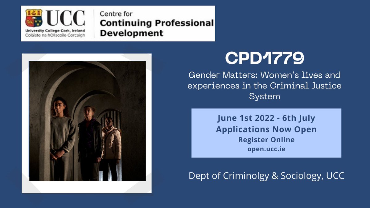 Registrations Now Open: CPD1779 open.ucc.ie/browse/all/cpd…