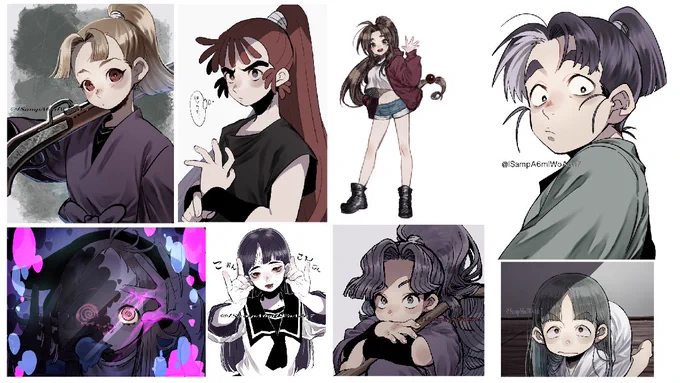#今月描いた絵を晒そう
毎月ながら多い
そして雑多過ぎてごちゃまぜジャンル失礼します。 