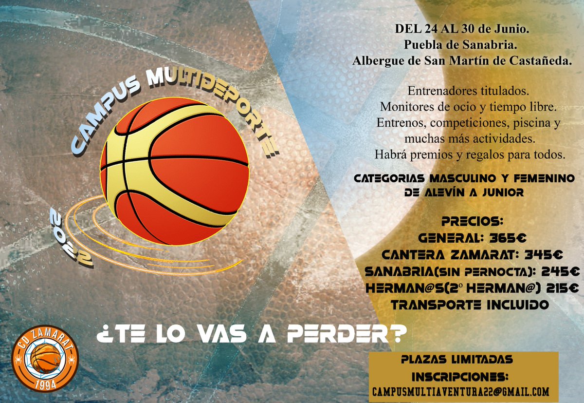 CanteraZamarat's tweet photo. AHORA, SI QUE SI. AÚN ESTÁS A TIEMPO. HASTA EL 5 DE JUNIO. ÚLTIMAS INSCRIPCIONES.
¡SÚBETE AL BARCO! 🔜🏀🌞🚣🏊 https://t.co/enGTAVOJNQ