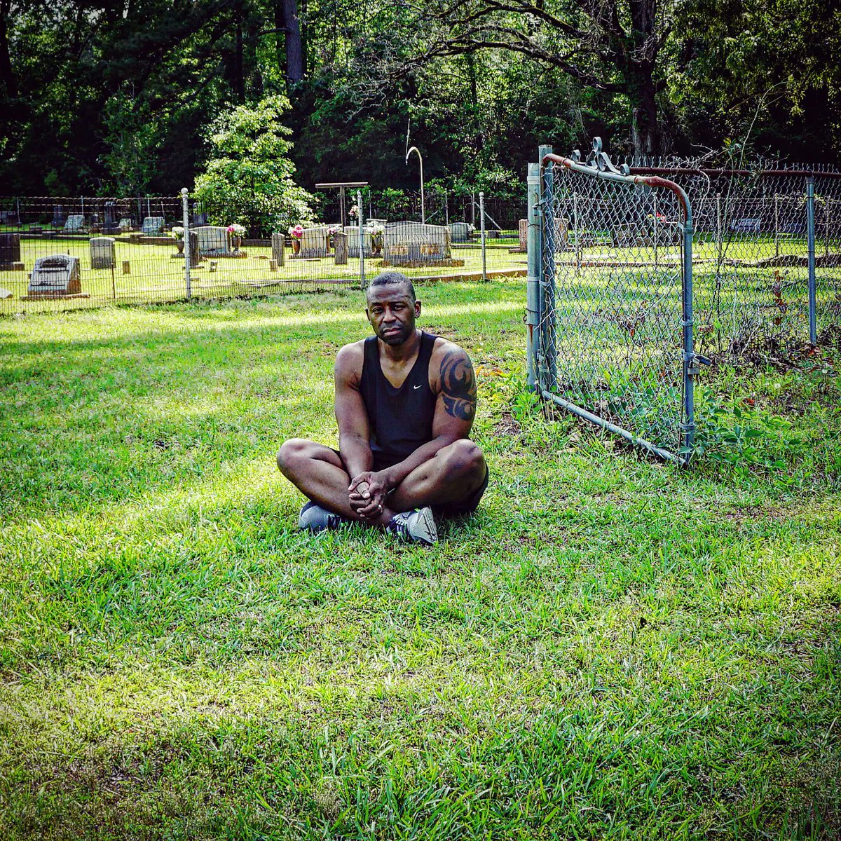 As I sit at the divergence of reverence and disdain, in the gap between adoration and disrespect, I find what lives there; nothing.  Just time, distance and disregard. 

Cleaning the Black cemetery (right) so my ancestors receive the respect shown the Whites only cemetery (left).