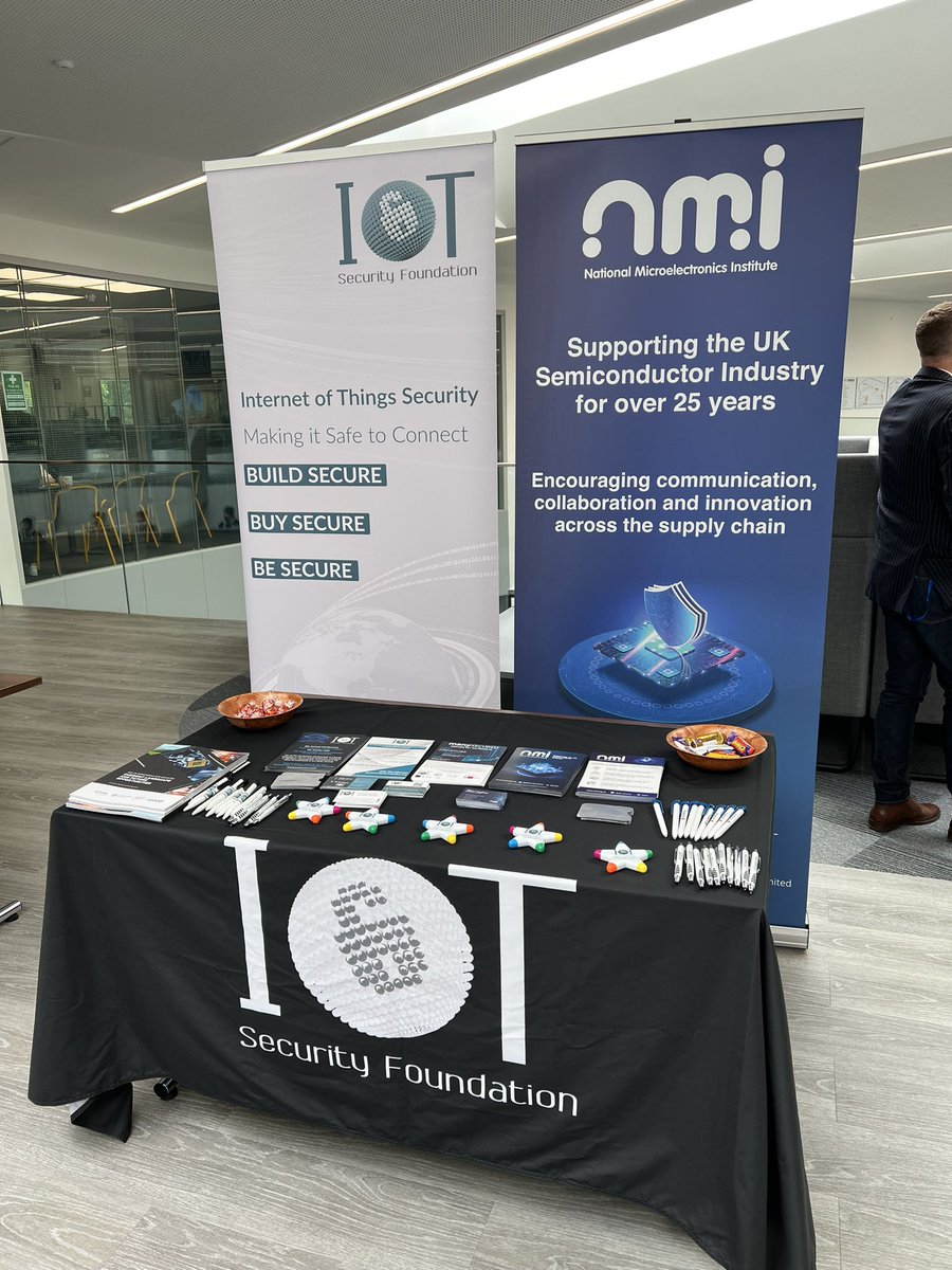 IoT Security Foundation (@iot_sf) on Twitter photo IoTSF & <a href="/NMI_Semicon/">NMI National Microelectronics Institute</a> are at the silicon catalyst semiconductor event in Edinburgh, delighted to support this semiconductor start up event #semiconductor #startup #edinburgh IoTSF & <a href="/NMI_Semicon/">NMI National Microelectronics Institute</a> are at the silicon catalyst semiconductor event in Edinburgh, delighted to support this semiconductor start up event #semiconductor #startup #edinburgh