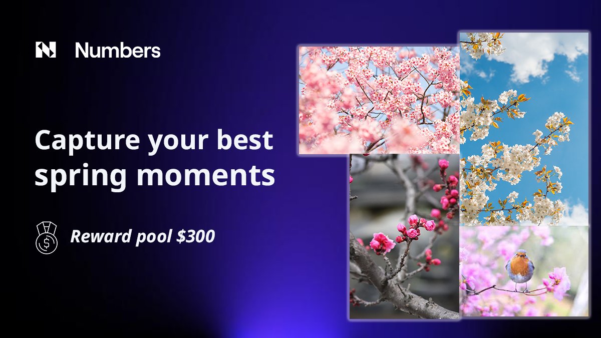 numbersprotocol's tweet photo. 📸#Capture2Earn
🌸Your Best Spring Moment
⏰2022/5/31~6/7
🤑20 Best Captures share $300 USDT reward pool

1⃣Follow @numbersprotocol ❤️♻ the tweet
2⃣Download #CaptureApp
3⃣Capture the best spring moment, share Asset Profile link w/ #CaptureApp, tag 3 friends in the thread👇 https://t.co/utZ5tAdBWA