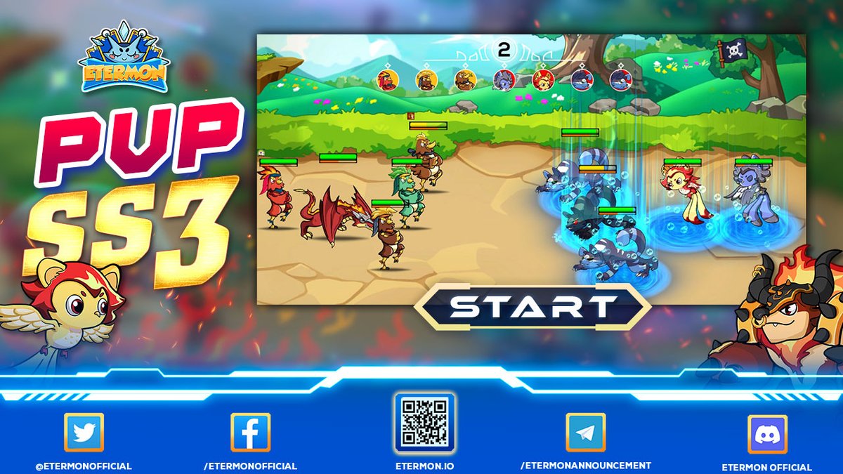 ⚔️𝐓𝐎𝐏 𝐏𝐕𝐏 𝐒𝐄𝐀𝐒𝐎𝐍 𝟑 𝐎𝐅𝐅𝐈𝐂𝐈𝐀𝐋𝐋𝐘 𝐒𝐓𝐀𝐑𝐓 

Etermon PvP Season 3 is officially started now. In season 3 we will make a few changes to make the Top race more balanced and exciting. Embrace these changes to best prepare for the upcoming battle with your Eters.