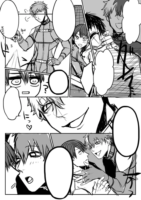 配信で進める予定のIF漫画下書き描いてる 