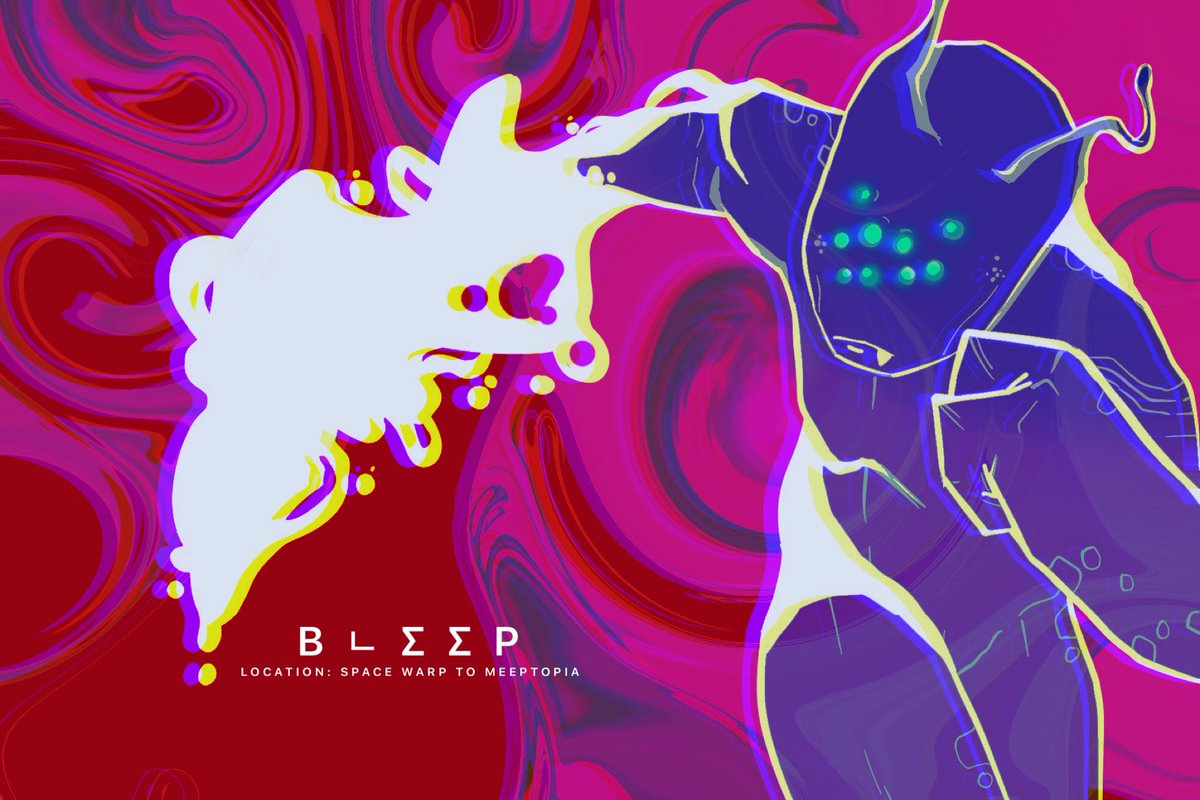 c0smicimmigrant's tweet photo. WP Illustrations #5 for Chapter 4 - #Bleepsvasion
Y'all not ready for Gen 02! 

If Meeps can shape shift to a specific species.
Then Bleeps can shape shift for bio weapons. 

#HBarNFT #HBar #Hedera #Art #NFT #WP #HederaNFT https://t.co/EyU8qsmQlM