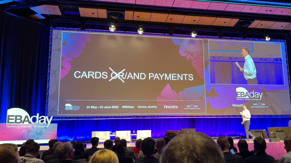 #Cards ... #Payments ... what matters is that it's a trusted and secured transaction. Inspiring opening of the #EBAday in #Vienna by @ErsteGroup COO David O'Mahony. Visit @WorldlineGlobal at our booth 28.