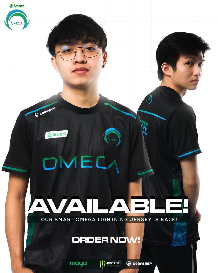 OmegaEsportsPH's tweet photo. OUR SMART OMEGA LIGHTNING JERSEY IS AVAILABLE ONCE AGAIN! 👕

For questions, just send us a DM.

Order form link: https://t.co/YQqeZWQe2O

#OneShotOmega #SmartAko #SmartOMG #OMGML #OMGCODM #OMGEMPRESS #OMGTEKKEN #MAYA #UnleashTheBeast #KapagTopUpCodashop https://t.co/T2ebBtnBjS