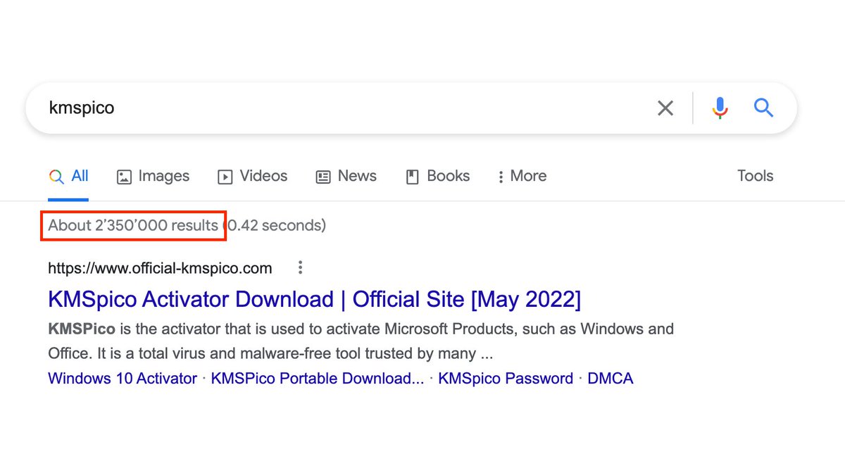 Stephan Berger on X: "1/ KMSPico is a software to (illegally) activate  Windows installations. Interestingly, KMSPico is a frequent finding in our  Compromise Assessments, where users activate Windows versions of home or