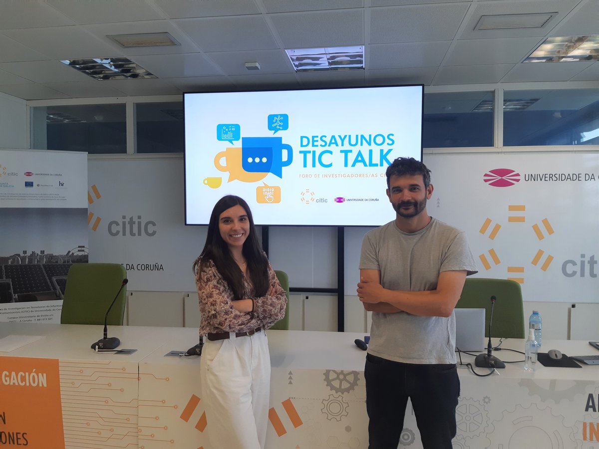 citicresearch's tweet photo. ☕️💬 Esta mañana celebramos la 3ª sesión de los Desayunos TIC Talk. Nuestros investigadores Diego Álvarez y @RebecaPelaezS hablaron de “Inteligencia artificial y medicina del sueño” y “Estadística aplicada a las finanzas”, respectivamente.
👉 https://t.co/zKdYDLdK7m https://t.co/zEJXTqCc57