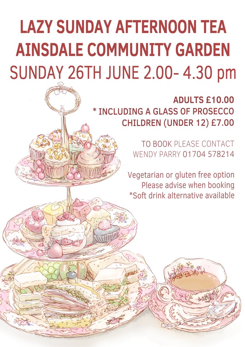 #Ainsdale Special #event Afternoon tea in June!