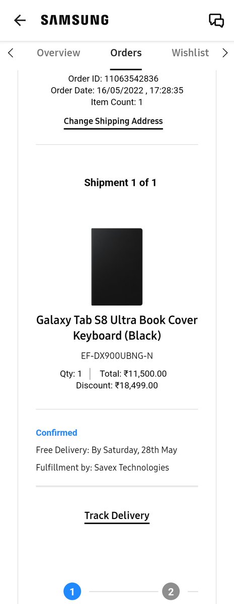 vivforu's tweet photo. @SamsungIndia ordered &amp; fully paid for Ultra Book Cover Keyboard for my S8 Ultra on 16.05.22. Delivery date was 28.05.22. Zero Order Status update since then. Still says Order Confirmed. Not Packed, Not Shipped nothing. What's going on?? Will I ever get it or not?? https://t.co/3PnHoN3LVM