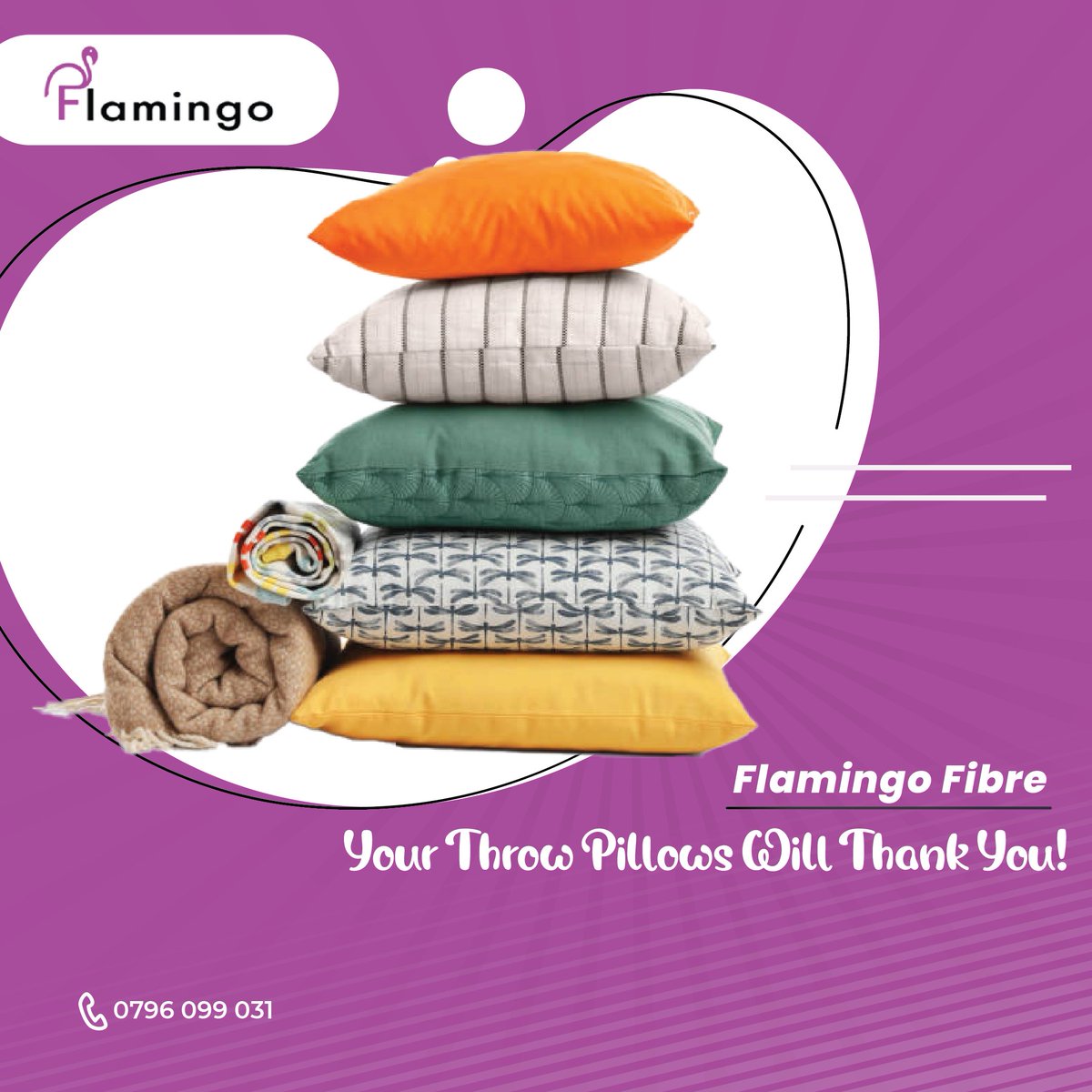 flamingo_eaK's tweet photo. Do you want to make fluffy throw pillows that provide firm support for your neck and back while relaxing on the sofa?

Then you should try Flamingo Fibre.

For the best fiber in town, call us at 0796 099031!

#Bestfibre #throwpillows #comfycozy #furnituredesign  #sofas #buynow https://t.co/aQv2to28r1