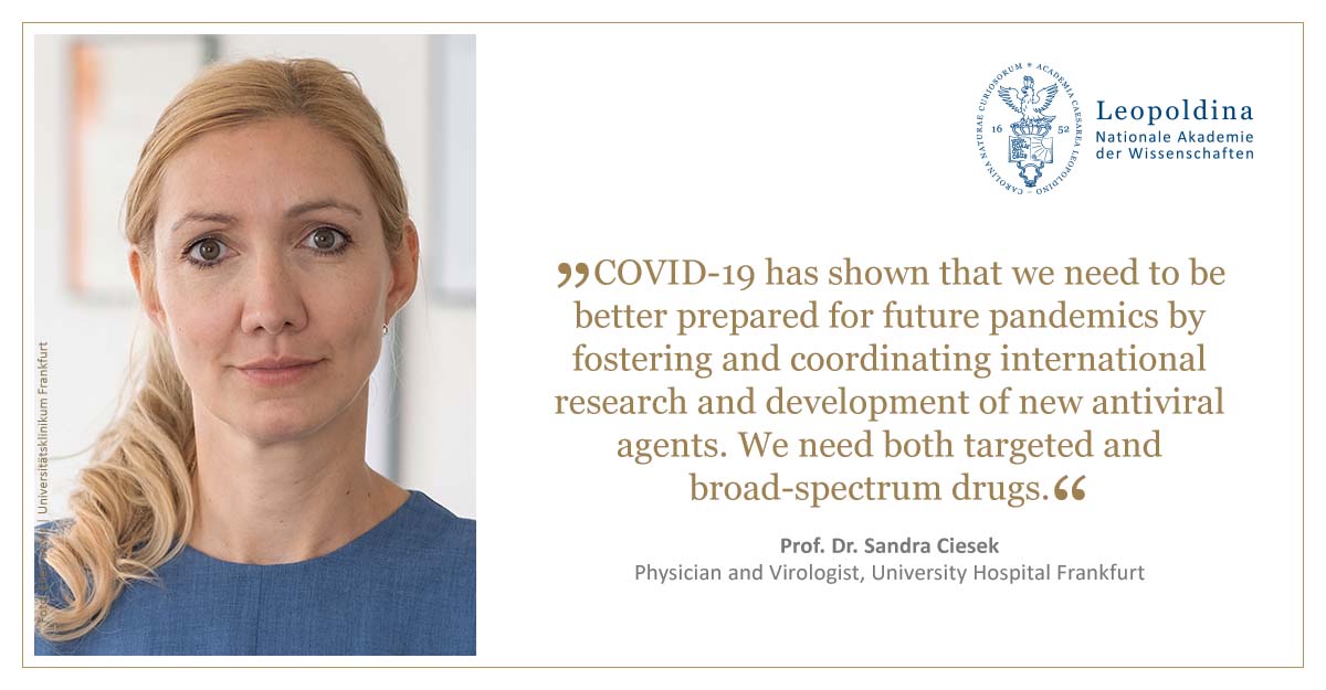 Leopoldina's tweet photo. #Pandemic: The #G7 science academies recommend the development of new antiviral #medication and international cooperation on clinical studies to improve #PandemicPreparedness: https://t.co/eYlyYNcuUn
#G7GER #G7Science #G7Academies https://t.co/BREF2IgaNx