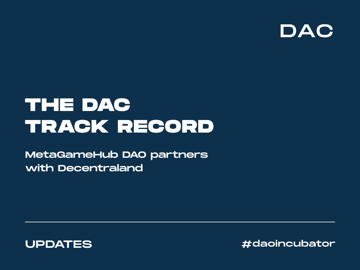 TheDac_Official's tweet photo. 🤝@MGH_DAO partners with @decentraland
With the launch of the #DCL-Edit tool, #MetaGameHub DAO provides a #Decentraland SDK scene editor for the entire #DCL community to use.
A 🧵about what coming up #DAC #DAOincubator https://t.co/6tbfmSXtFr