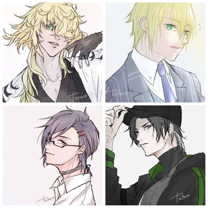 #今月描いた絵を晒そう 
今月もお絵描きが楽しかった!
こう見ると気ままに色んな男士書いてるなぁ( ˆ꒳ˆ )
違うジャンルもちょいあるよ 