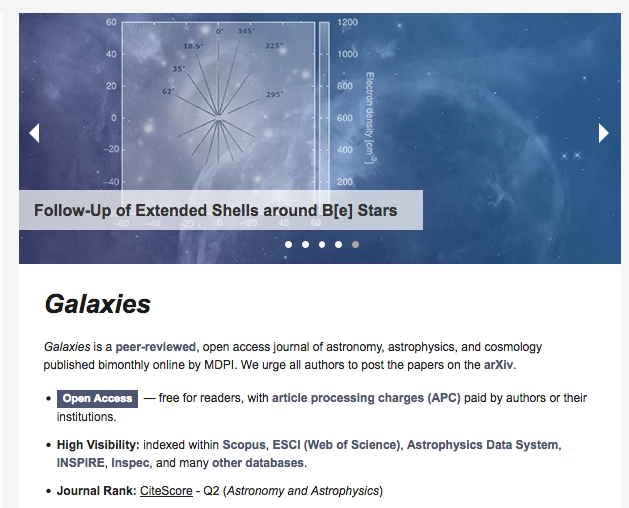Illustrations from our paper (mdpi.com/2075-4434/10/2…) on the front page of /Galaxies/ homepage.