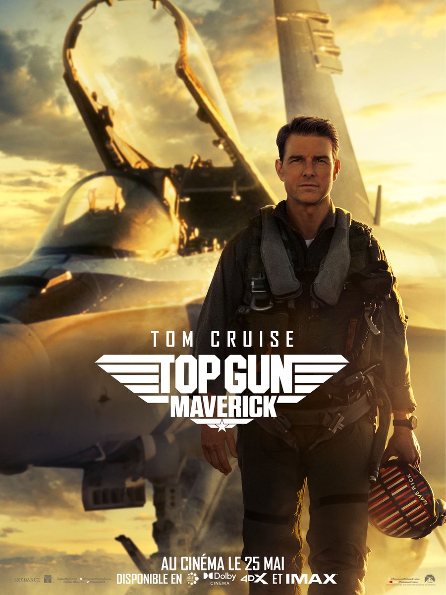 [#Concours]🎁 A l'occasion de la sortie évènement du film #TopGunMaverick, déjà N°1 au Box Office mondial !! ✈️  #RFM vous offre vos PLACES de CINÉMA 📽️🍿 
📌 Pour participer FOLLOW RFM et RT #Bonnechance🍀
(Fin du jeu le 01.06 à 23h59 / Dans la limite des lots disponibles)