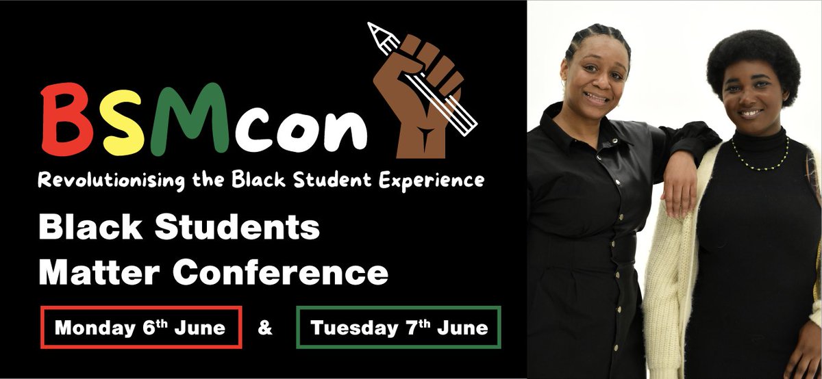 📢 Get your FREE tickets for the Black Students Matter Conference, hosted by <a href="/BCUSU/">BCU Students' Union</a>, on Monday 6th and Tuesday 7th June!

bcusu.com/ents/event/490…