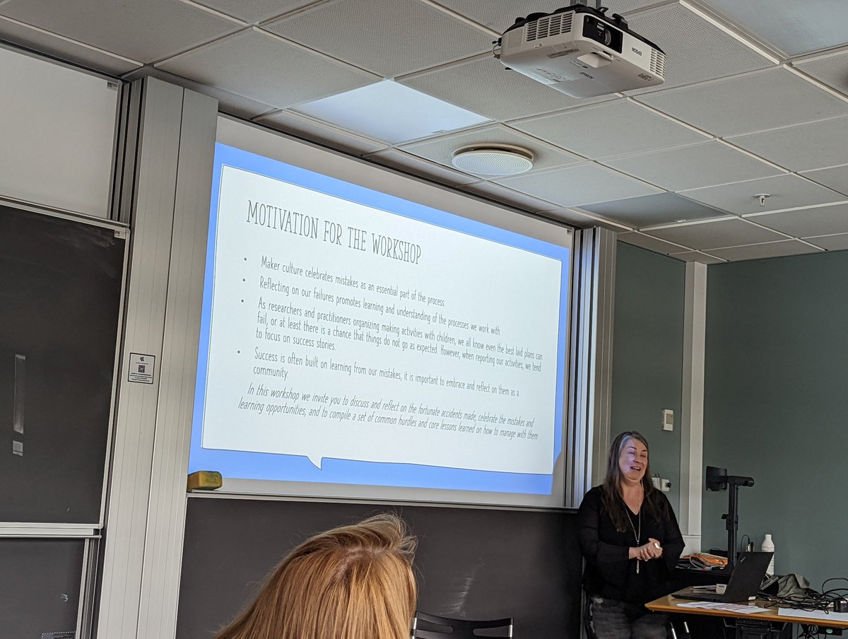 Workshop #FabMake2022 "A series of fortunate accidents: Lessons learned from when things go sideways in making projects with children" #UniversityOfOulo #FabLearn
#Fablearn2022 #Fabmake