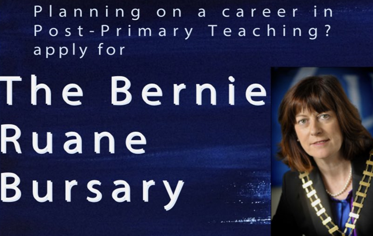 TUIunion's tweet photo. Reminder -  TUI’s Bernie Ruane Bursary honours the memory of a proud educationalist and trade unionist. It is awarded to a Leaving Cert student who intends pursuing a career in post-primary teaching. Closing date for applications is Friday, 17th June. https://t.co/dmDy1fAPAg https://t.co/Tb3lWcWKTb