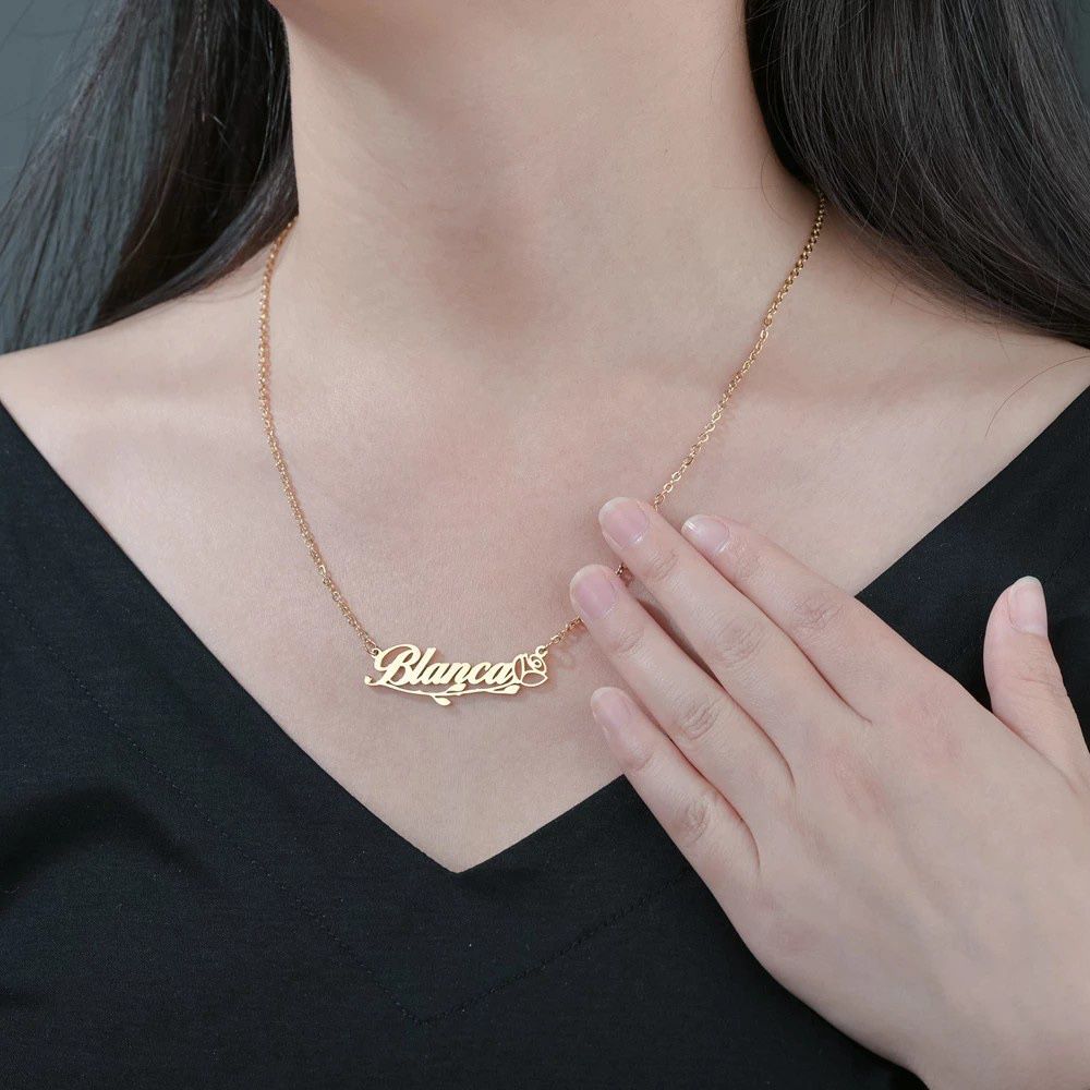 Name necklace yang latest design ni dah 