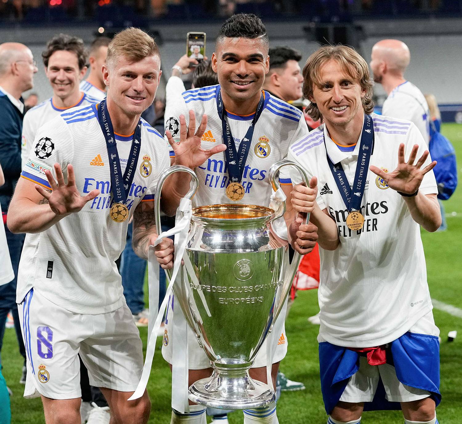 Allstars Club クリスティアーノ ロナウドは Clを5度制覇した世界で唯一の選手だった 内訳はマンuで1回 レアルで4回 今回のclで その記録保持者は10人へ カゼミロ モドリッチ ベンゼマ マルセロ ベイル ナチョ カルバハル イスコ クロース