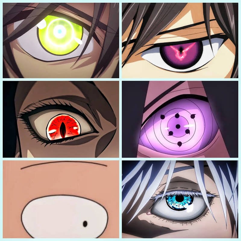 Strongest eyes in Anime - Meme by Mrs.Repost :) Memedroid