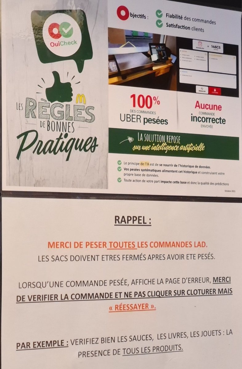 Citarf's tweet image. Grâce à l'ia j'ai toujours toutes mes sauce maintenant. A quel point ils ne font plus confiance aux employés. @DFintelligence