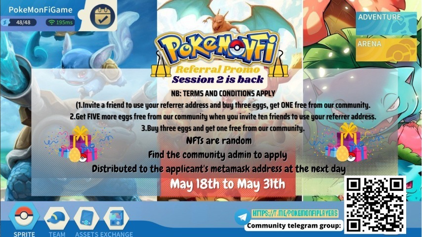 Rylee111998's tweet photo. #NFTCommunity #game #gamefi #NFTdrop #airdrop #NFTs #NFTGames JOIN THIS NEW NFT GAME #PokeMonFi
AND YOU WILL ENJOY BY PLAYING
#PvE &amp; #PvP WHILE EARNING 😍🔥
Plus you'll have a chance to get a Big #rewards!
💰
✅CHAT WITH US
https://t.co/tYeCYJrXUj https://t.co/FxLnlosEQe