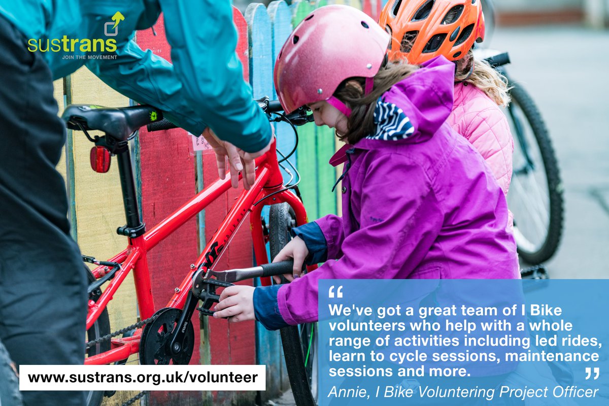 It's #VolunteersWeekScot! We're celebrating our amazing @Sustrans volunteers. Thanks to everyone who volunteers with I Bike in Scotland, you're making a real difference and enabling more and more children to cycle, scoot and walk to school. <a href="/sustransscot/">SustransCymru</a>