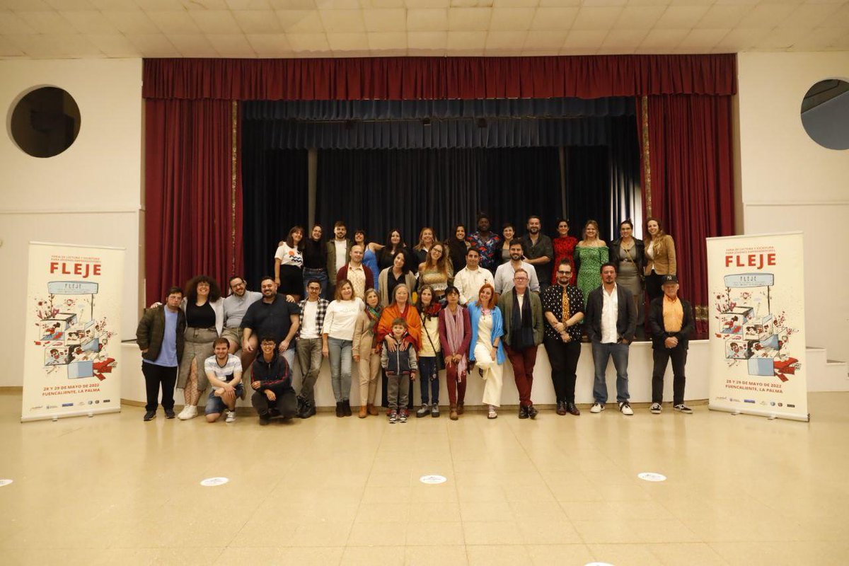 JuventudCanaria's tweet photo. 🔝 Este fin de semana La Palma tuvo un #FLEJE de magia con personas increíbles.
📖 Leímos, compartimos, disfrutamos, aprendimos, hicimos nuevas amistades y conocimos a grandes escritores y escritoras de nuestra tierra.
‘FLEJE’ es un evento para repetir, @CulturaKarmala 💜 https://t.co/FHbhhuKaNr
