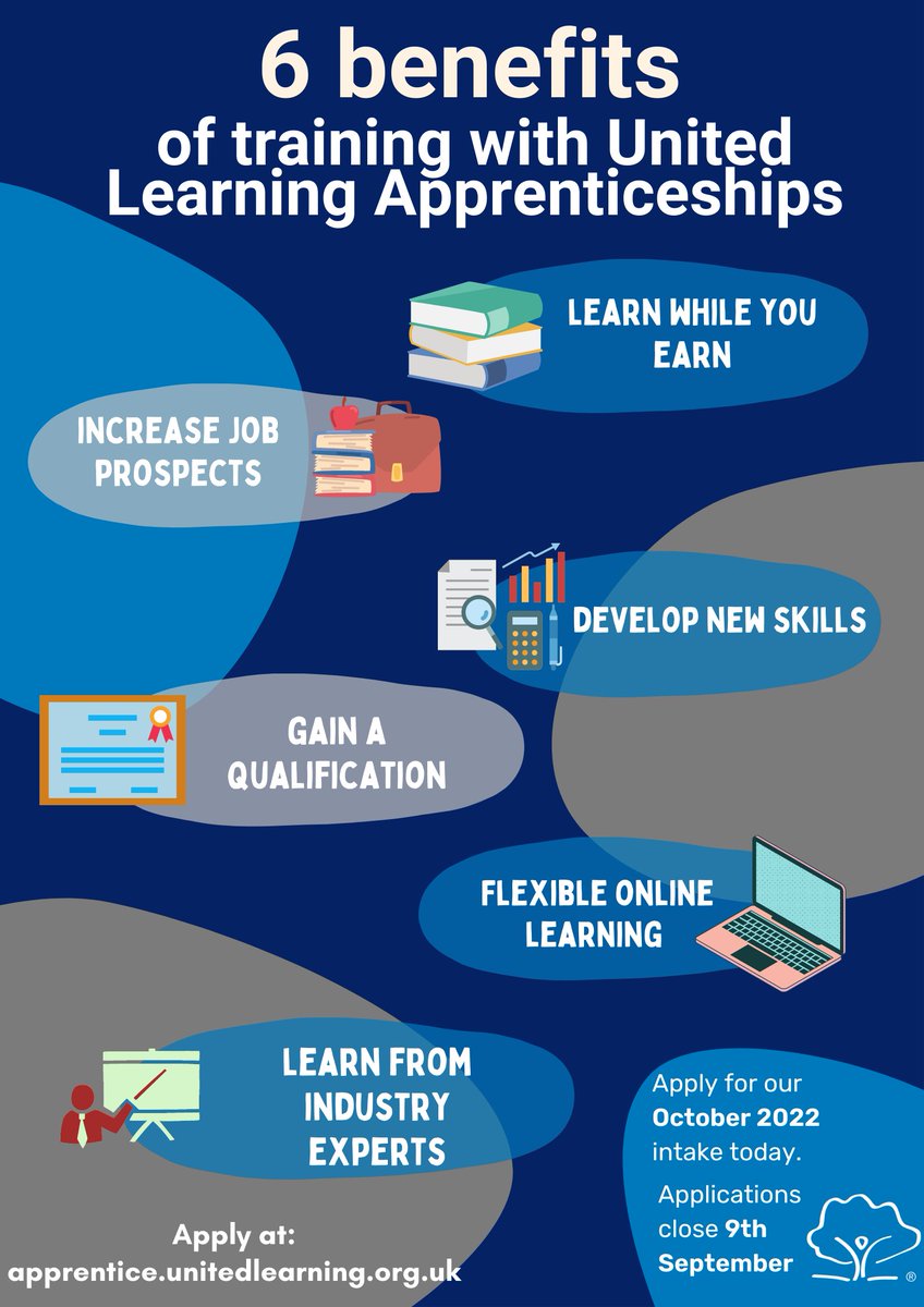 As part of one of the country’s largest education charities, we at @UL_Apprentices know just what you need to get the best out of your role! 

Find out more at: apprentice.unitedlearning.org.uk 

#apprenticeship #cpd #cpdtraining #earlyyearseducator #hrsupport #teachingassistant