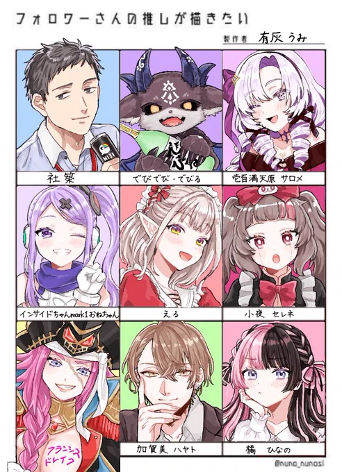 #フォロワーさんの推しが描きたい 
リクエストありがとうございました～!!!☺️💕 